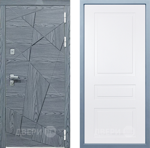 Входная металлическая Дверь Дива МД-97/3 Н-13 Белый в Лыткарино