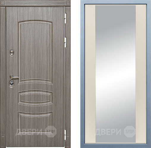 Входная металлическая Дверь Дива МД-42 Д-15 Зеркало Шампань в Лыткарино