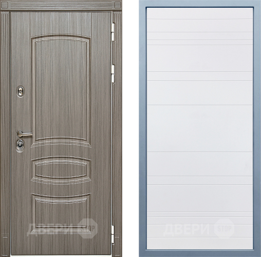 Входная металлическая Дверь Дива МД-42 Д-5 Белый в Лыткарино