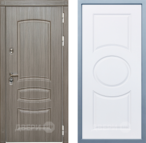 Входная металлическая Дверь Дива МД-42 Д-8 Белый в Лыткарино