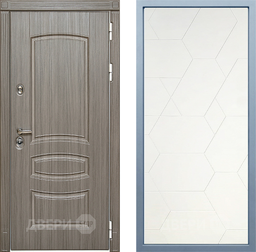 Входная металлическая Дверь Дива МД-42 М-16 Белый в Лыткарино