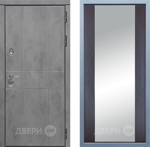 Входная металлическая Дверь Дива МД-48 Д-15 Зеркало Венге в Лыткарино