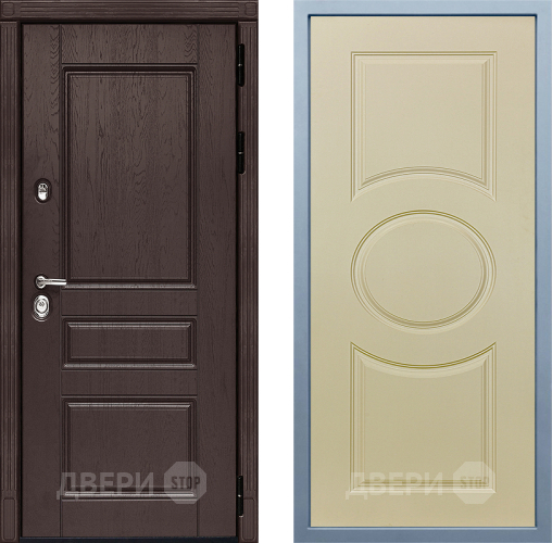 Входная металлическая Дверь Дива МД-90 Д-8 Шампань в Лыткарино