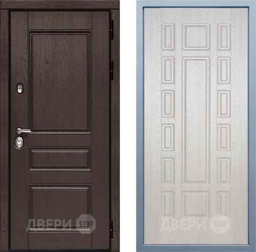 Входная металлическая Дверь Дива МД-90 М-2 Дуб филадельфия крем в Лыткарино