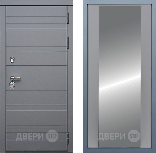 Входная металлическая Дверь Дива МД-39 Д-15 Зеркало Силк Маус в Лыткарино