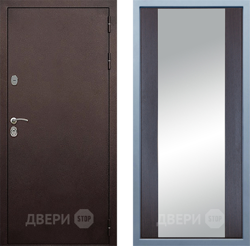 Дверь Дива МД-40 Медь Д-15 Зеркало Венге в Лыткарино