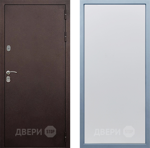 Входная металлическая Дверь Дива МД-40 Медь Н-1 Белый в Лыткарино