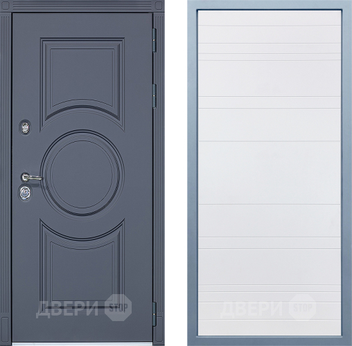 Входная металлическая Дверь Дива МХ-30 STR Д-5 Белый в Лыткарино