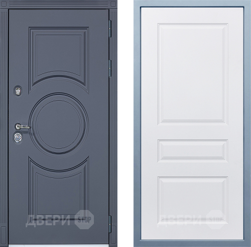 Входная металлическая Дверь Дива МХ-30 STR Д-13 Белый в Лыткарино