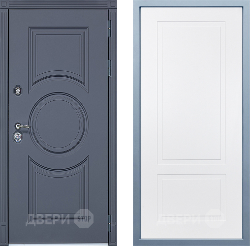 Входная металлическая Дверь Дива МХ-30 STR Н-7 Белый в Лыткарино