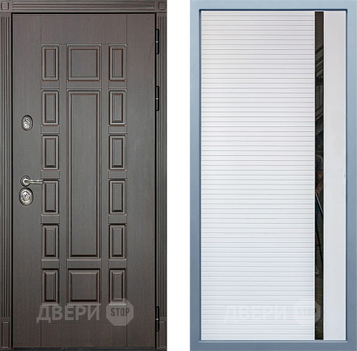 Входная металлическая Дверь Дива МХ-53 STR МХ-45 Белый матовый в Лыткарино