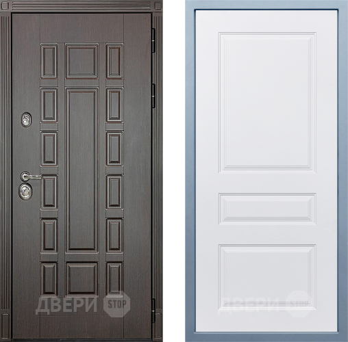 Входная металлическая Дверь Дива МХ-53 STR Д-13 Белый в Лыткарино