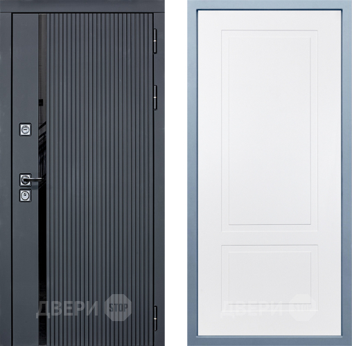 Входная металлическая Дверь Дива МХ-46 STR Н-7 Белый в Лыткарино