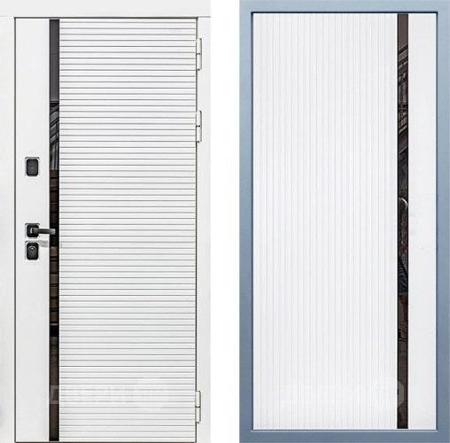 Входная металлическая Дверь Дива МХ-45 Белая STR МХ-46 Белый матовый в Лыткарино