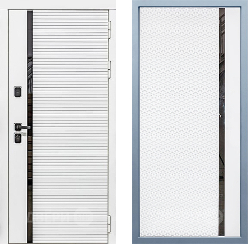 Входная металлическая Дверь Дива МХ-45 Белая STR МХ-47 Белый матовый в Лыткарино