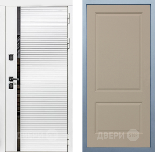 Входная металлическая Дверь Дива МХ-45 Белая STR Д-7 Шампань в Лыткарино
