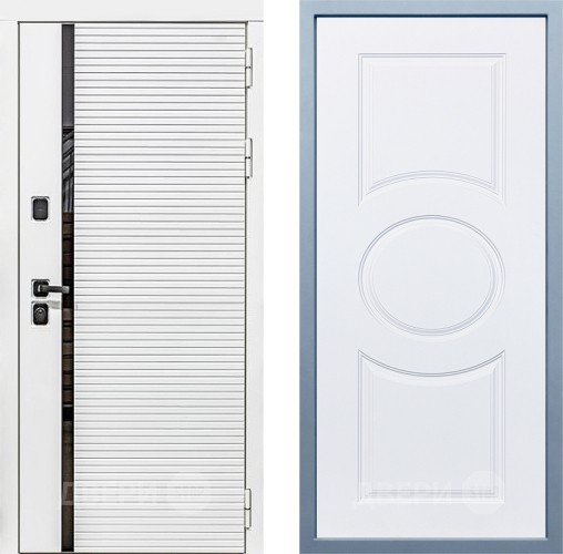 Входная металлическая Дверь Дива МХ-45 Белая STR Д-8 Белый в Лыткарино