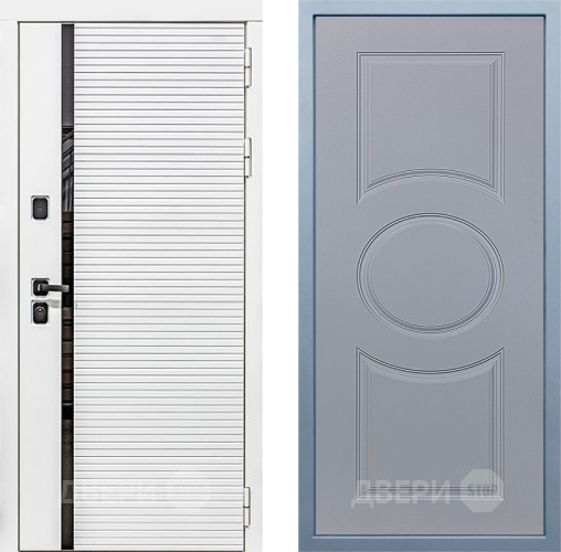 Входная металлическая Дверь Дива МХ-45 Белая STR Д-8 Силк Маус в Лыткарино