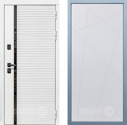 Входная металлическая Дверь Дива МХ-45 Белая STR Д-11 Белый в Лыткарино