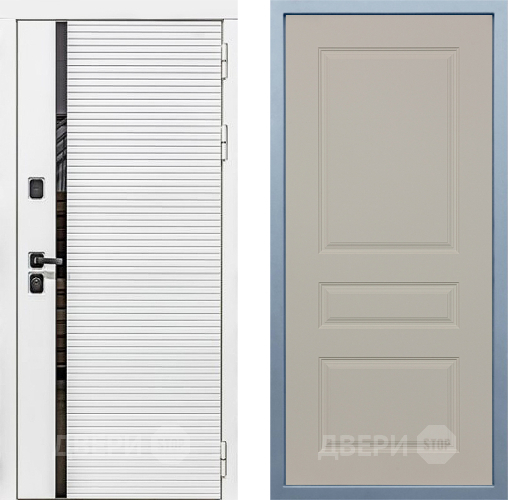 Входная металлическая Дверь Дива МХ-45 Белая STR Д-13 Шампань в Лыткарино