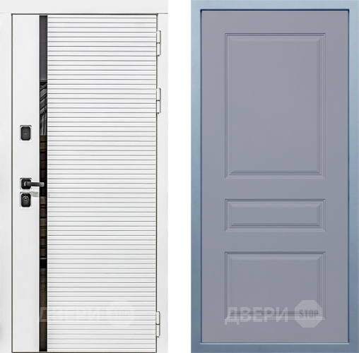 Входная металлическая Дверь Дива МХ-45 Белая STR Д-13 Силк Маус в Лыткарино