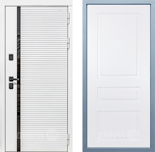 Входная металлическая Дверь Дива МХ-45 Белая STR Н-13 Белый в Лыткарино