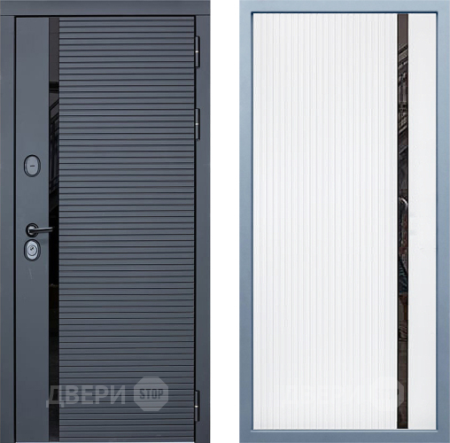 Входная металлическая Дверь Дива МХ-45 STR МХ-46 Белый матовый в Лыткарино