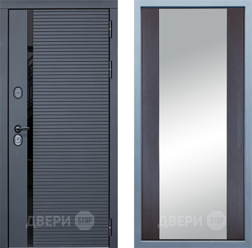 Входная металлическая Дверь Дива МХ-45 STR Д-15 Зеркало Венге в Лыткарино