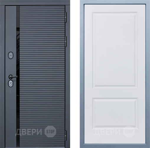 Входная металлическая Дверь Дива МХ-45 STR Д-7 Белый в Лыткарино