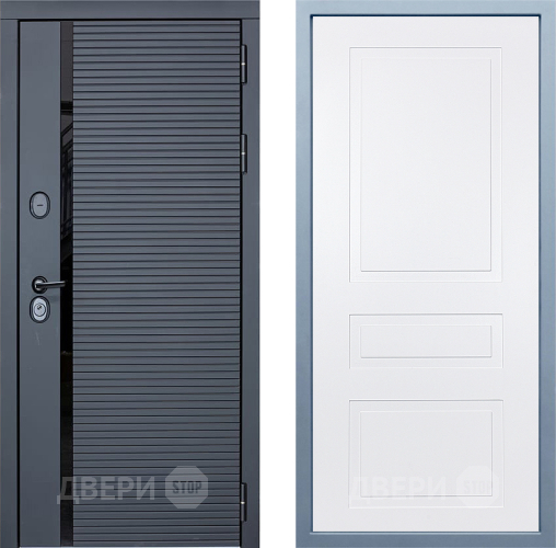 Входная металлическая Дверь Дива МХ-45 STR Н-13 Белый в Лыткарино