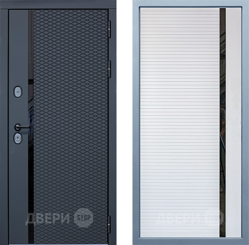 Входная металлическая Дверь Дива МХ-47 STR МХ-45 Белый матовый в Лыткарино