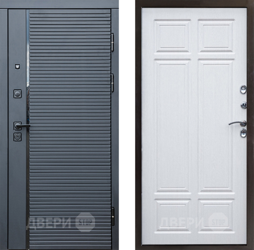 Входная металлическая Дверь Престиж Черная Линия Премиум Лиственница белая в Лыткарино