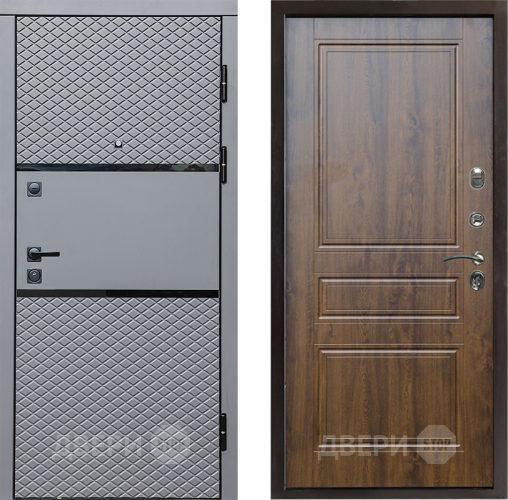 Входная металлическая Дверь Престиж Ромб Классика Дуб в Лыткарино