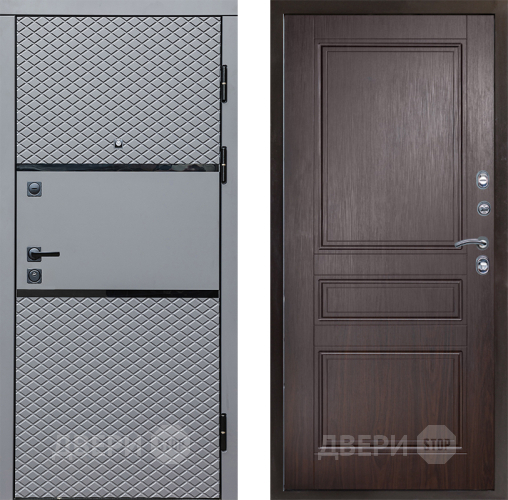 Входная металлическая Дверь Престиж Ромб Классика Венге в Лыткарино