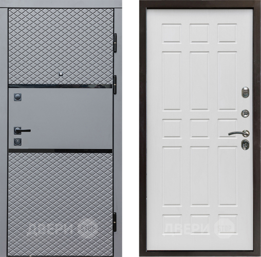 Входная металлическая Дверь Престиж Ромб Спарта Белое дерево в Лыткарино
