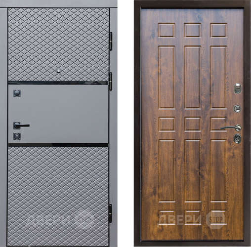 Входная металлическая Дверь Престиж Ромб Спарта Дуб в Лыткарино