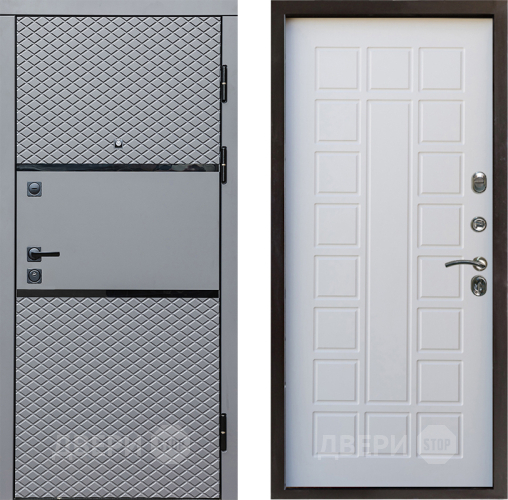 Входная металлическая Дверь Престиж Ромб Престиж Белое дерево в Лыткарино