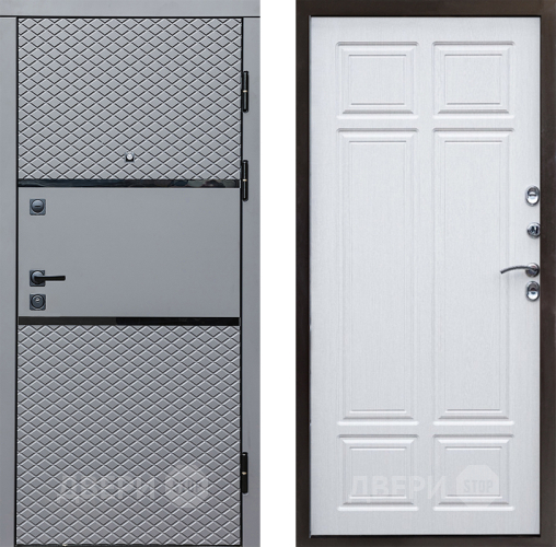 Входная металлическая Дверь Престиж Ромб Премиум Лиственница белая в Лыткарино