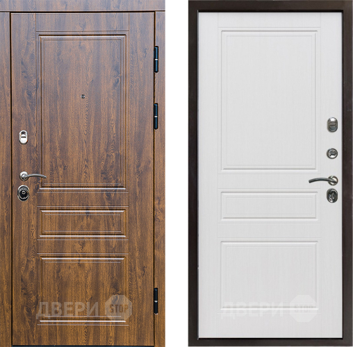 Входная металлическая Дверь Престиж Классика Дуб Классика Белое дерево в Лыткарино