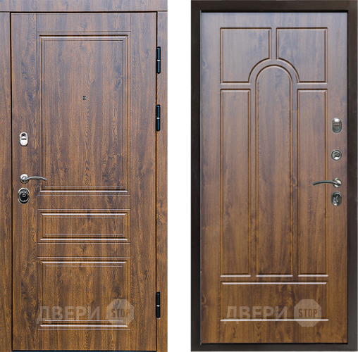 Входная металлическая Дверь Престиж Классика Дуб Арка Дуб в Лыткарино