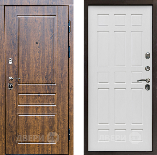 Входная металлическая Дверь Престиж Классика Дуб Спарта Белое дерево в Лыткарино