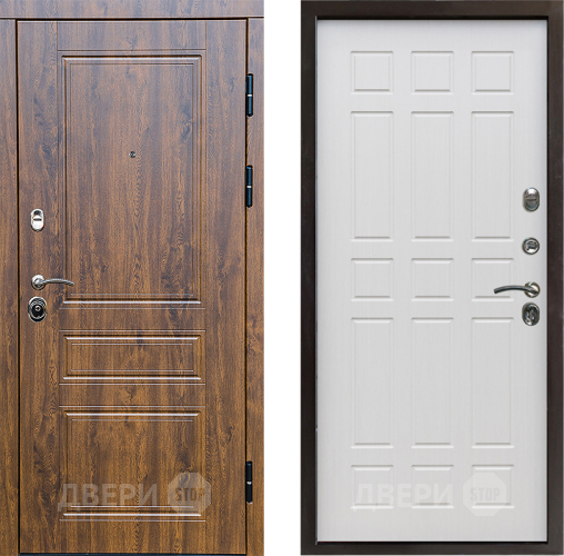 Входная металлическая Дверь Престиж Классика Дуб Спарта Лиственница белая в Лыткарино