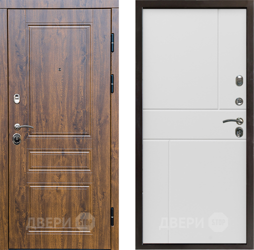 Входная металлическая Дверь Престиж Классика Дуб Горизонт Бетон белый в Лыткарино