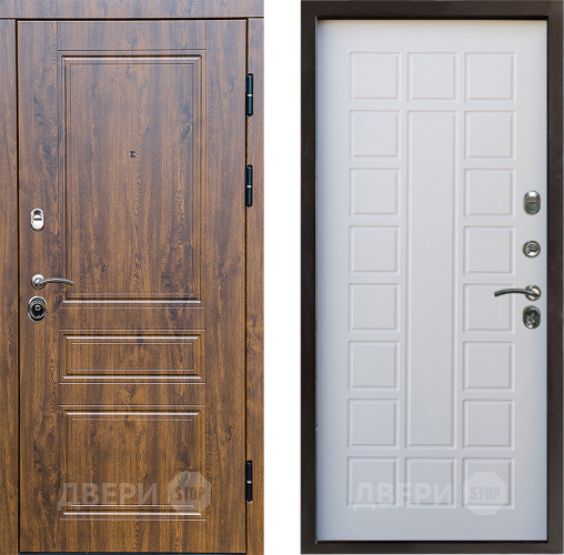 Входная металлическая Дверь Престиж Классика Дуб Престиж Белое дерево в Лыткарино