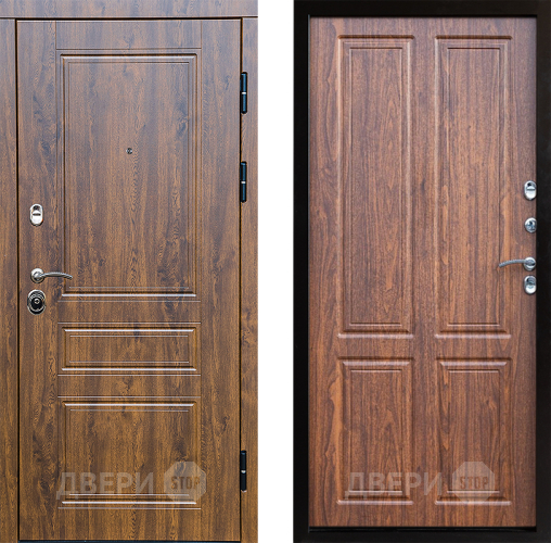 Входная металлическая Дверь Престиж Классика Дуб Премиум Орех светлый в Лыткарино