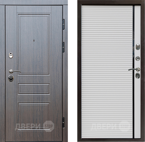 Входная металлическая Дверь Престиж Классика Венге Porte Белый в Лыткарино