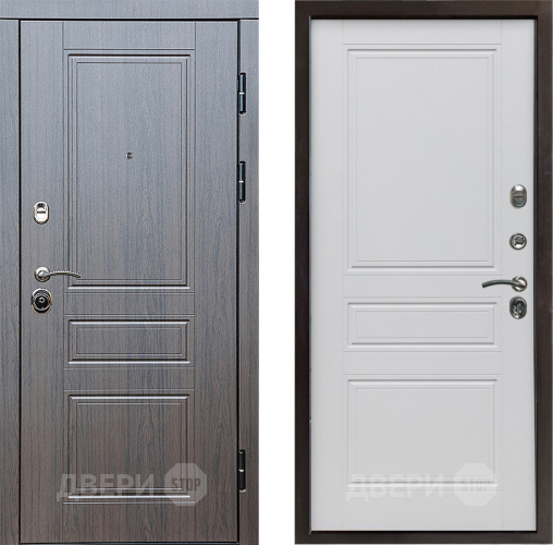 Входная металлическая Дверь Престиж Классика Венге Классика Белый матовый в Лыткарино