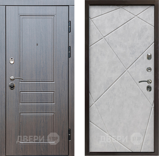 Дверь Престиж Классика Венге Лучи Бетон светлый в Лыткарино