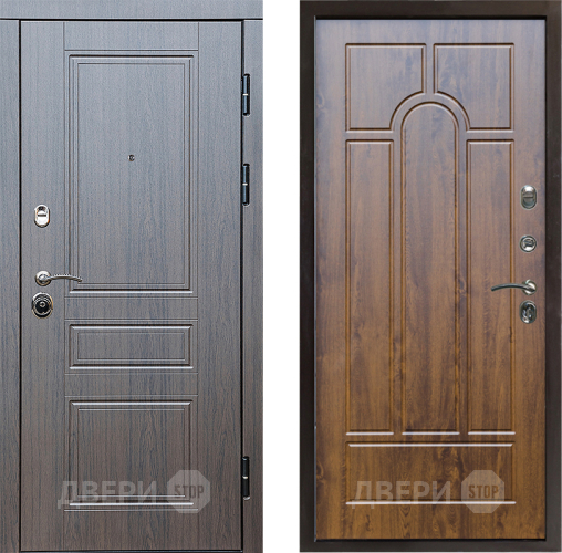 Входная металлическая Дверь Престиж Классика Венге Арка Дуб в Лыткарино