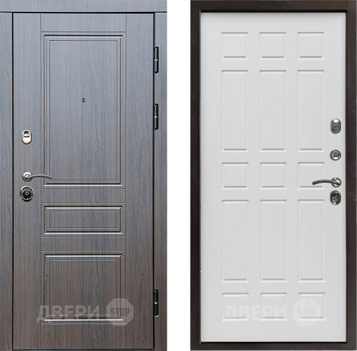 Входная металлическая Дверь Престиж Классика Венге Спарта Белое дерево в Лыткарино